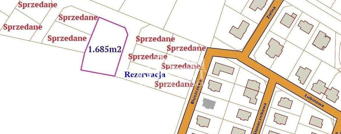 Ostatnia działka k.Solanek okol.Bluszczowej 1685m2 - Pełny obrazek: 4/10