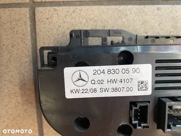 PANEL PRZEŁĄCZNIK KLIMATYZACJI MERCEDES W204 2048300590 - 3