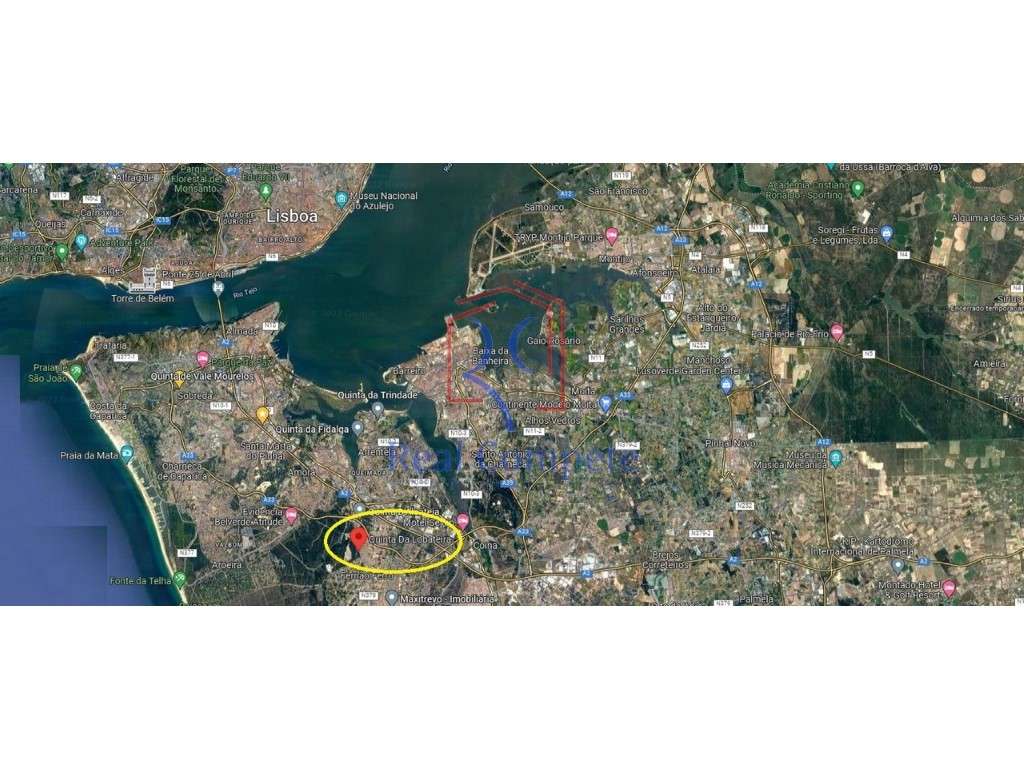 Lote de terreno, 360m2 em Fernão Ferro, Seixal - Grande imagem: 3/5