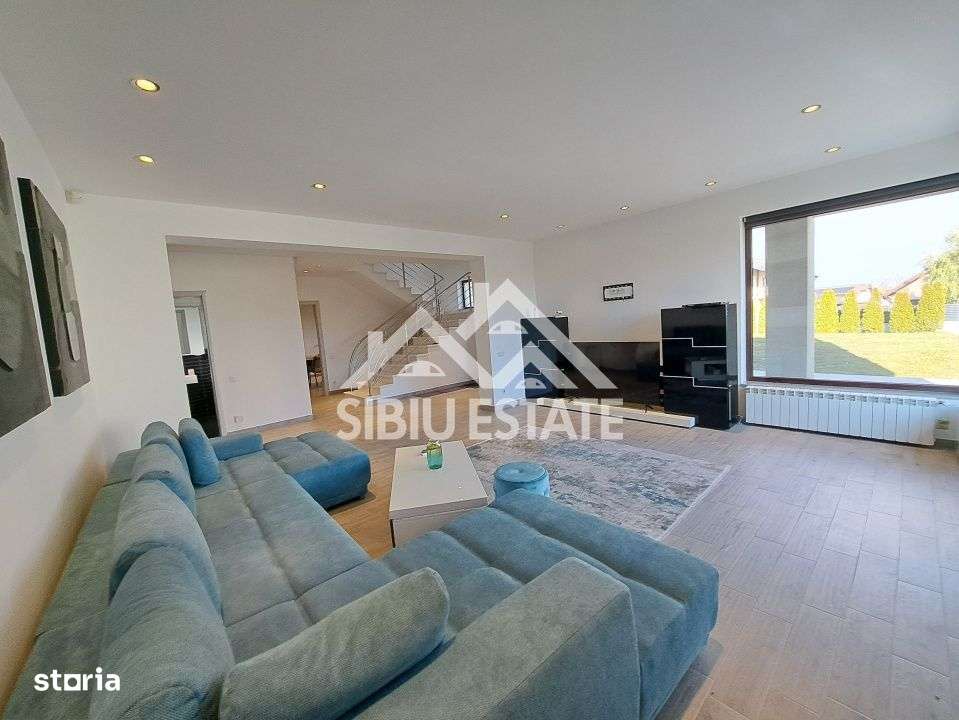 Casa Sibiu, terase panoramice, garaje, teren mare, Sura Mica - Imagine principală: 5/20