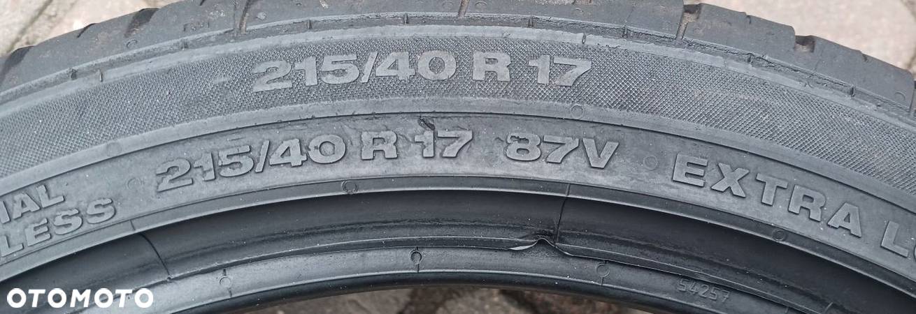 215/40R17 2205 CONTINENTAL PREMIUMCONTACT 2. 8mm - 7