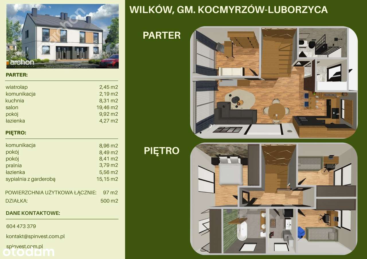 Dom z 4 sypialniami i dużym ogrodem taniej niż 3 pokoje w mieście-4