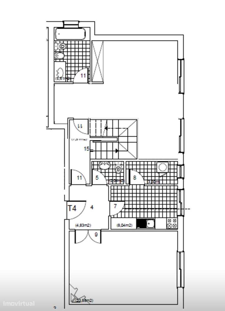 T4 DUPLEX COBERTURA,196 m², 4 Varandas/Solários, Garagem em Arcozelo-30