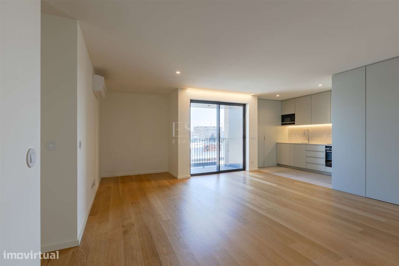 T2 Novo com Varanda em Condomínio com Piscina em Canidelo - Grande imagem: 5/37