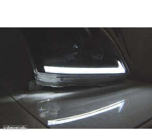 FARÓIS TUBE LIGHT PARA TOYOTA LAND CRUISER 120 03-09 COM INDICADOR DINÂMICO PRETO - 2