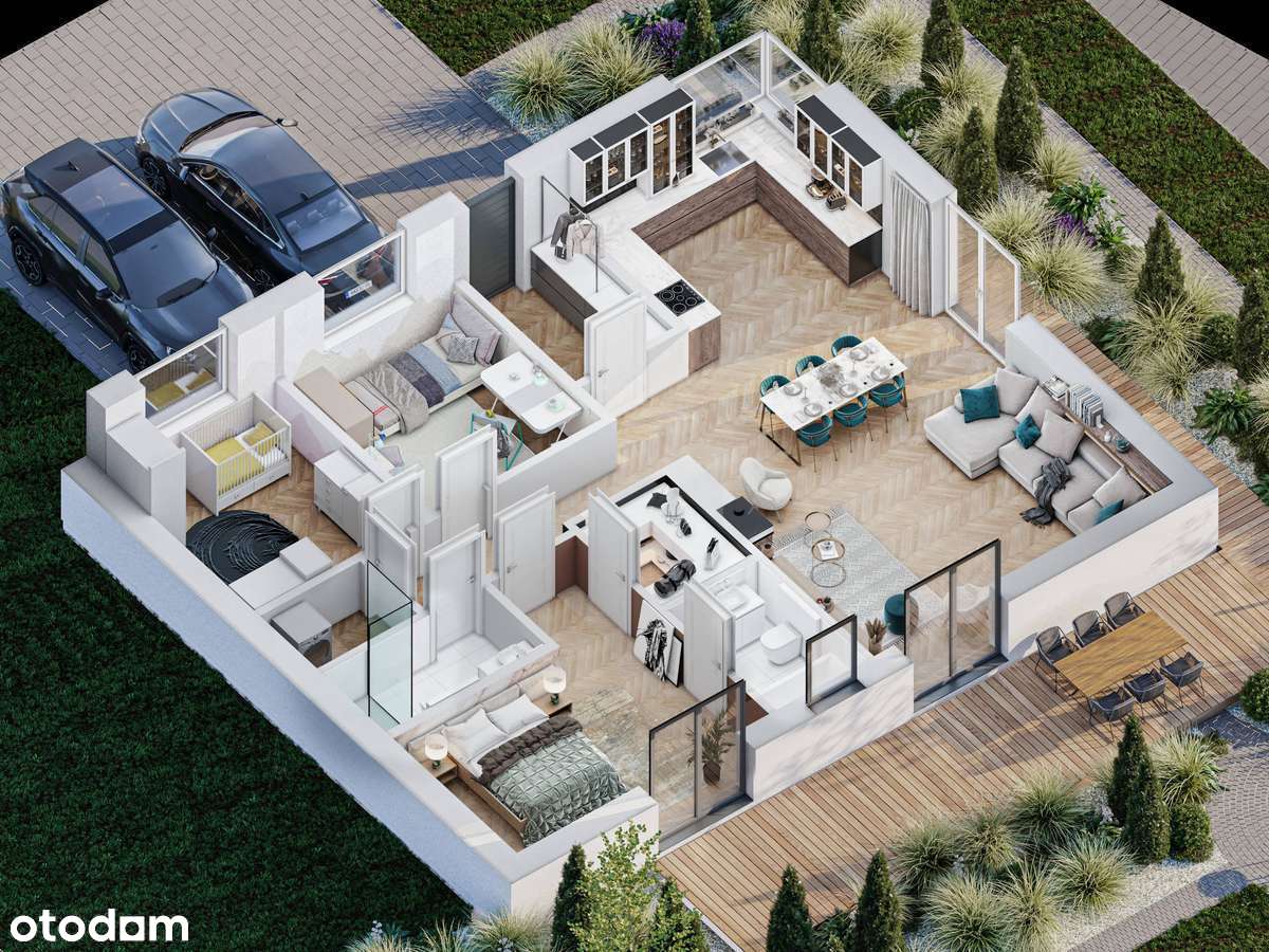 Przestronny dom wolnostojący na zamkniętym osiedlu z pompą ciepła! - Pełny obrazek: 4/9