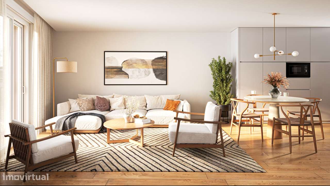 Apartamento T3 em construção com varanda de 35 m2 e garagem -V.N. GAIA-3