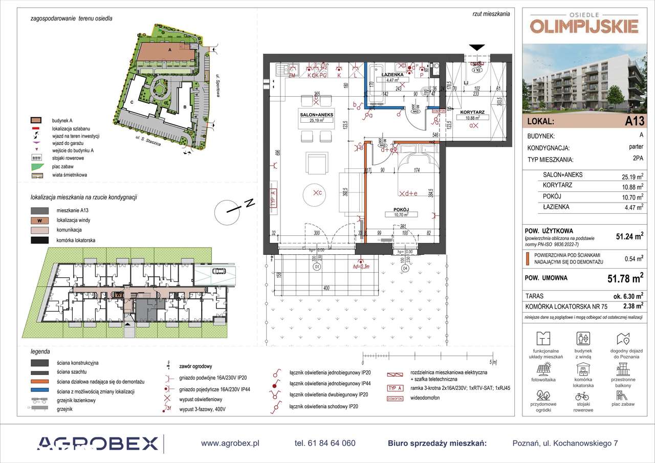 Ulica Staszica | mieszkanie A13 - Pełny obrazek: 2/9