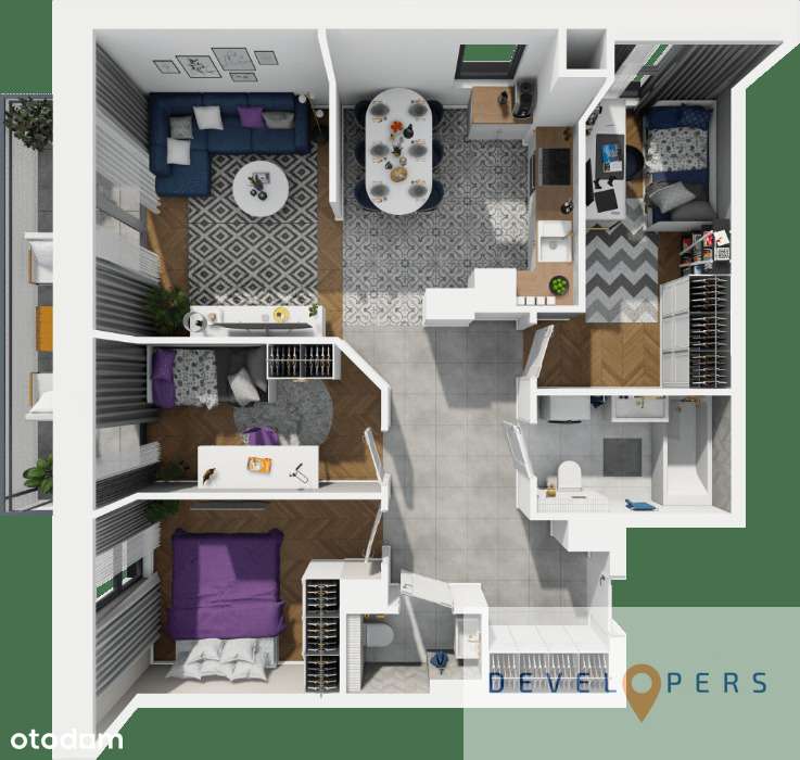 Nowe osiedle I Rodzinne 4 pokoje 70 mkw I Winda I-1