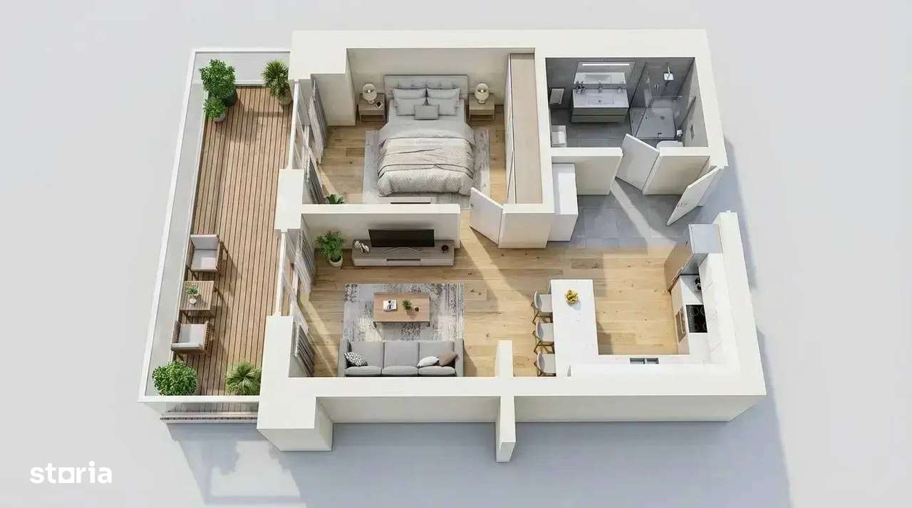 2 Camere | Finisaje Lux | Smart Home | Complex Barrio - Unirii