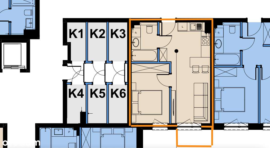 Nowe mieszkanie 2 pokojowe SOHO2 I balkon I Winda I kom. Lokatorska-18