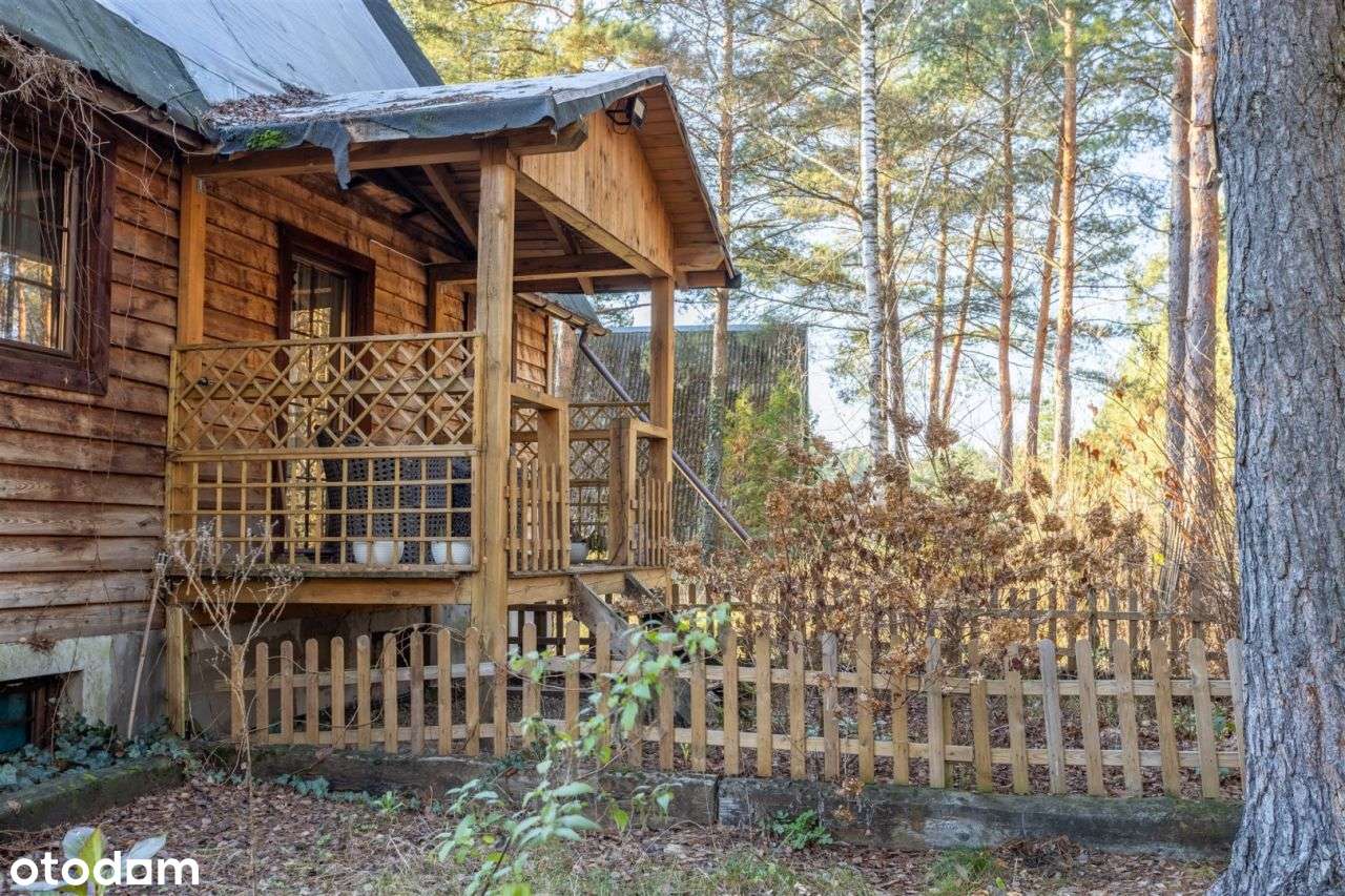 Dom drewniany całoroczny przy lesie Działka 915m-5
