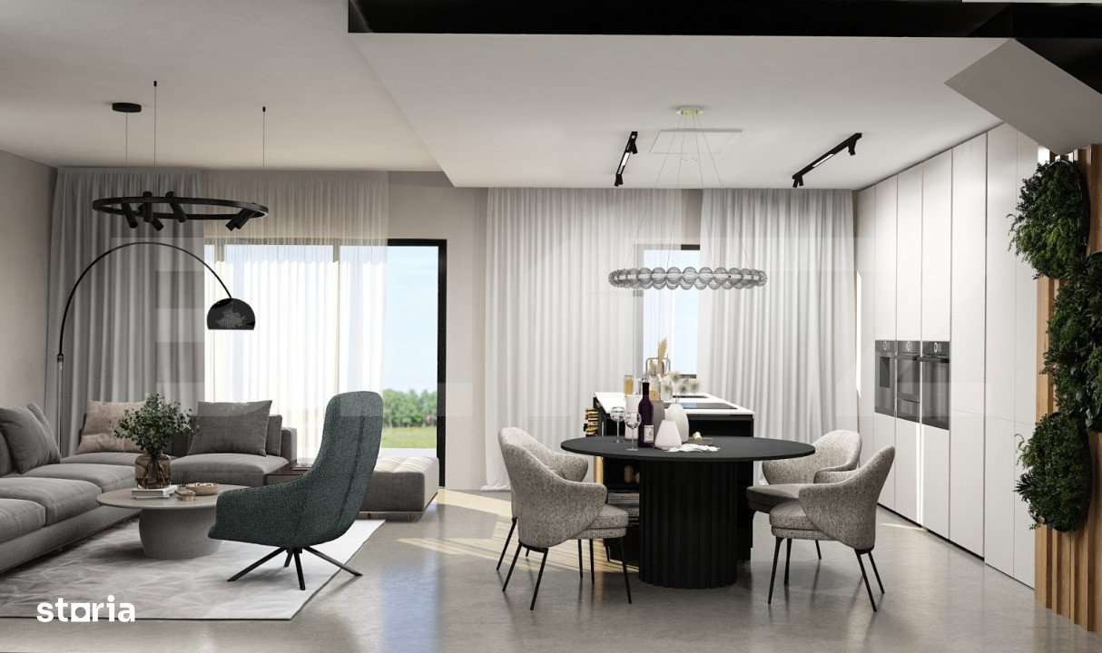 Casa individuala, 4 camere, P+M, proiect superb! zona Stupini - Imagine principală: 2/19