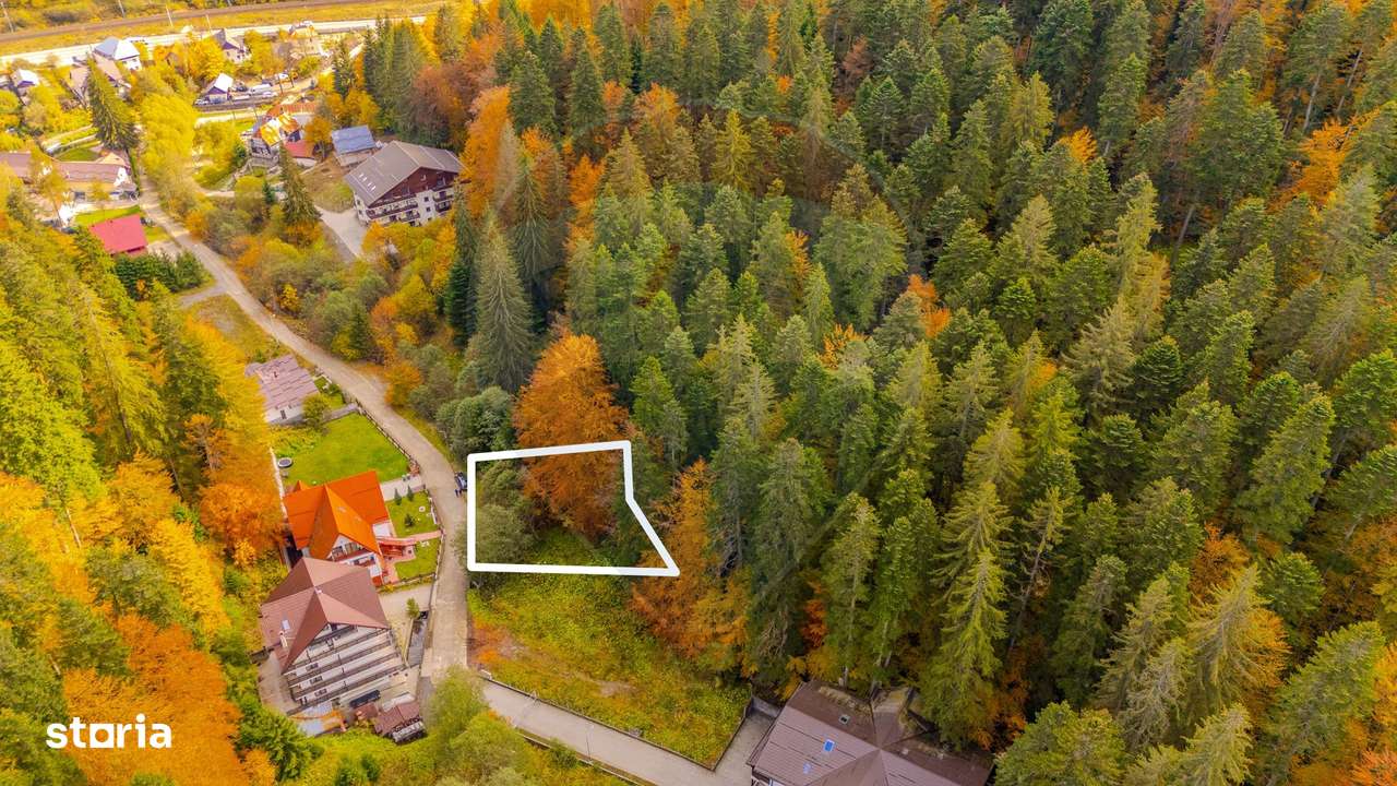 Comision 0 | Teren intravilan de vânzare – Predeal, Brașov 908 mp - Imagine principală: 4/9