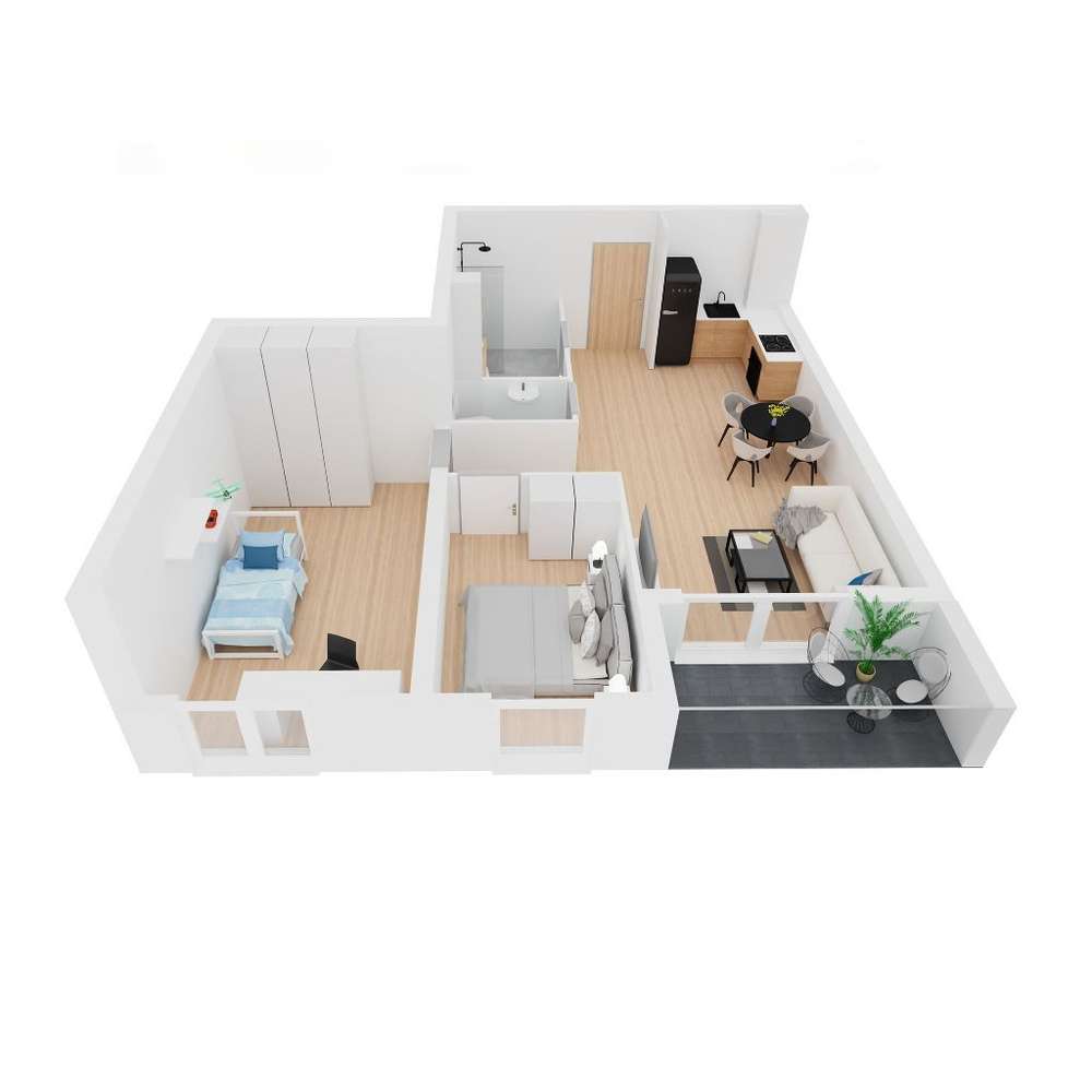 6.Dzielnica - Mieszkanie 7/M3c/6B - Pełny obrazek: 3/15