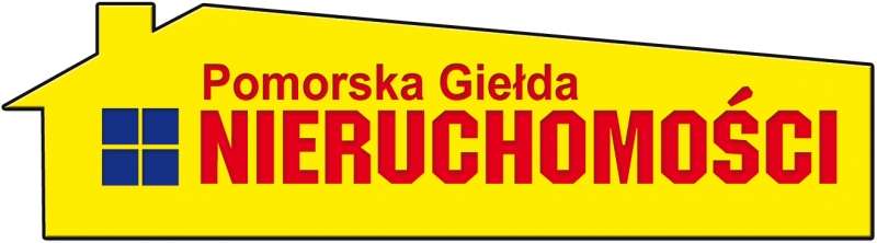 Logo: POMORSKA GIEŁDA NIERUCHOMOŚCI, biura Szczecinek oraz Borne Sulinowo