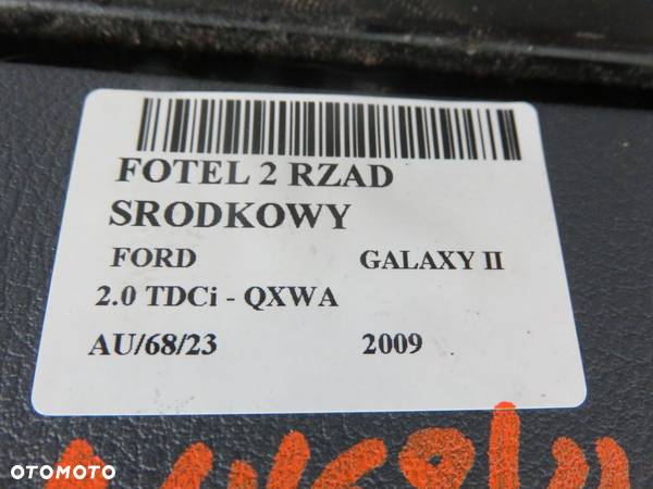 FOTEL 2 RZĄD ŚRODKOWY FORD GALAXY II - 5