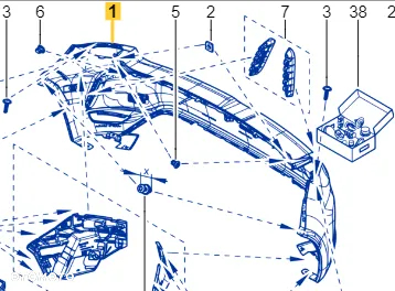 Zderzak tył Renault Megane 4 RS - Nowy - 1