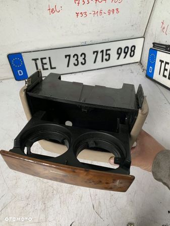 UCHWYT NA NAPOJE TYLNY DEKOR DREWNO BMW E53 X5 - 1