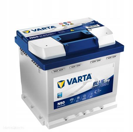 AKUMULATOR VARTA BLUE DYNAMIC EFB 50AH 550A START STOP MOŻLIWY DOWÓZ MONTAŻ - 1