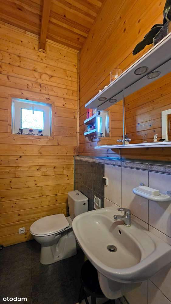 Drewniany dom, Krajobrazowy Park Wzniesień Łódzkich, Ługi-11