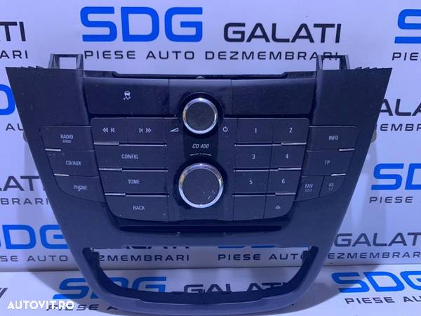 Unitate Consola Centrala Panou Comanda Radio CD Player CD400 Opel Insignia 2008 - 2017 Cod: 13321292 - 1