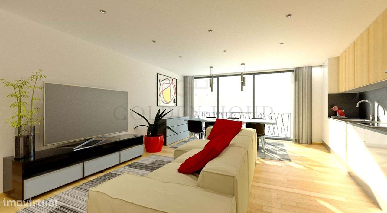 T2 de Luxo Gaia Smart Living | Tecnologia e Design por Golden Hour Rea - Grande imagem: 2/17