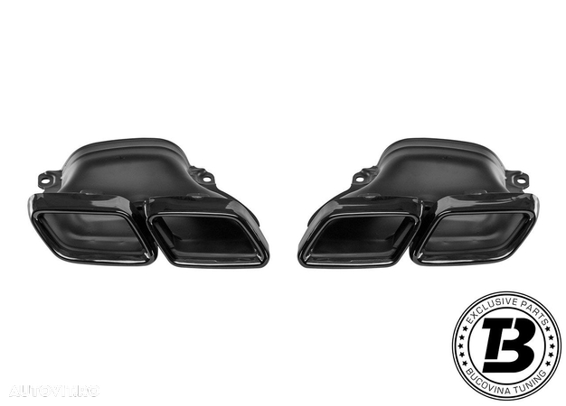 Difuzor Bara Spate cu Ornamente compatibil cu Mercedes GLE Coupe C292 AMG - 12