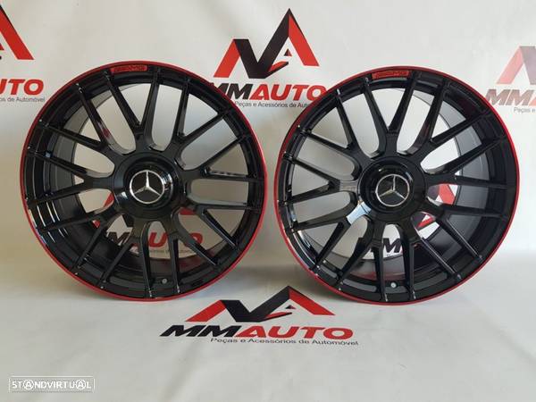 Jantes Mercedes C63S Black Red 19 - 1