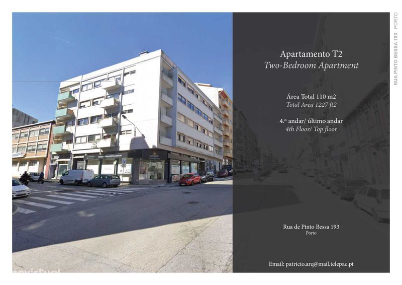 Apartamento T2  total/ renovado 118 m2 (Último piso) Campanhã, Porto