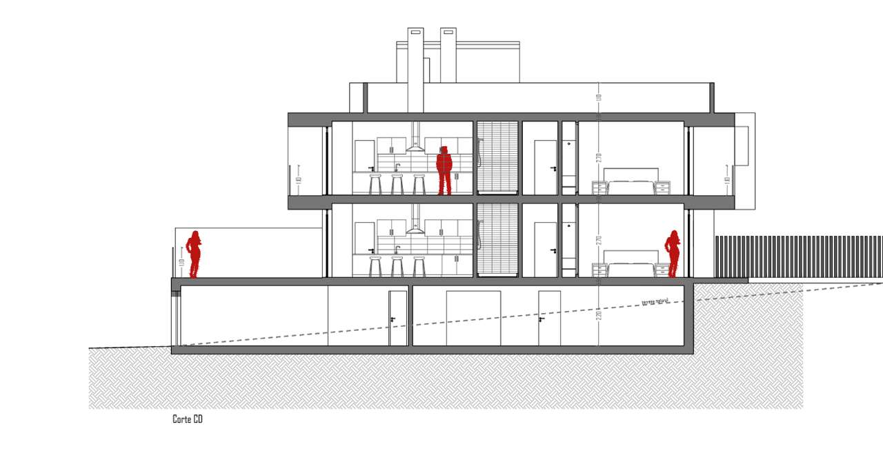 Projeto aprovado para Edifício de Habitação com Piscina-24