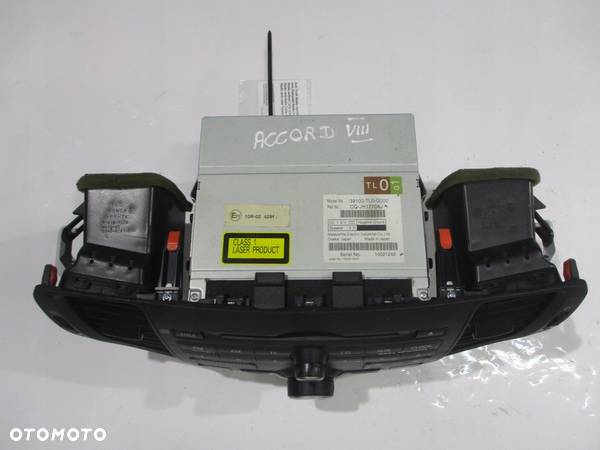 RADIO RADIOODTWARZACZ CD KRATKI KOD HONDA ACCORD VIII 39100-TL0-G000 - 4