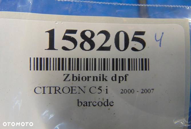 CITROEN C5 I 2.0HDI ZBIORNIK DPF 9651826480 - 5