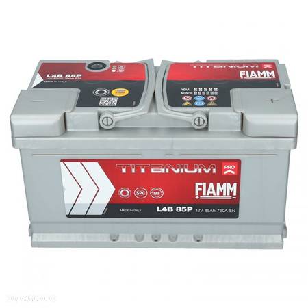 Akumulator FIAMM Titanium PRO L4B 85P 85 Ah 760A - 5