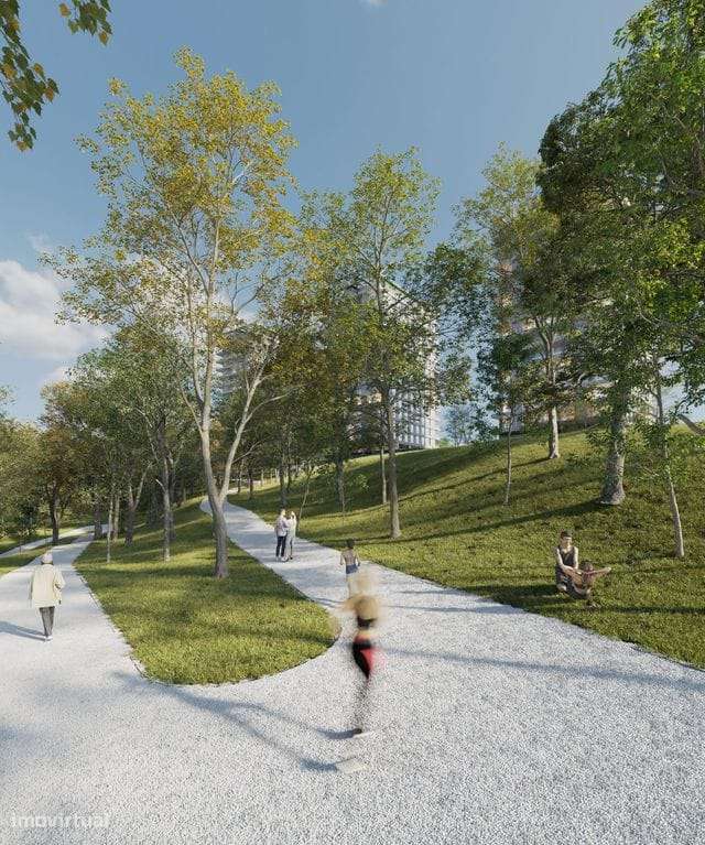 T2 Novo com Terraço (13,87m2) com vistas para o Parque em Canidelo.-5