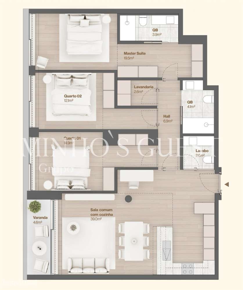 Apartamento T3 com Vista Mar | Primeira Linha – Vila do Conde-12
