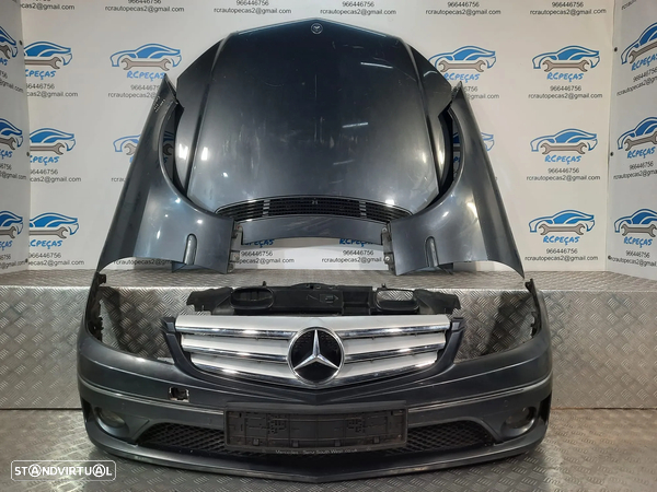 FRENTE COMPLETA MERCEDES BENZ CLC W203 CAPOT PARACHOQUES GUARDA-LAMAS OTICAS RADIADOR VENTILADOR FRENTE FIBRA REFORÇO - 6