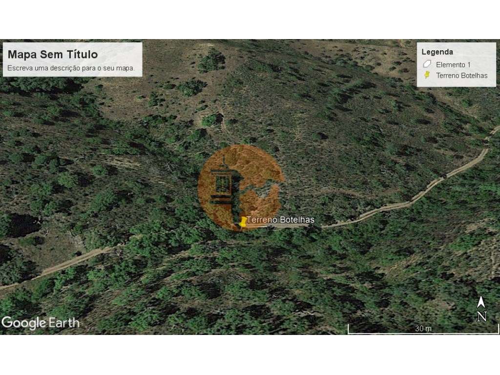 Terreno Rústico junto a Ribeira, Santa Catarina da Fonte do Bispo - Grande imagem: 5/6