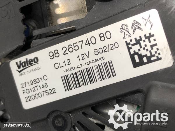 Alternador Usado CITROЁN C4 CACTUS 1.2 THP 110 | 09.14 -  REF. 9826574080 MOTOR... - 5