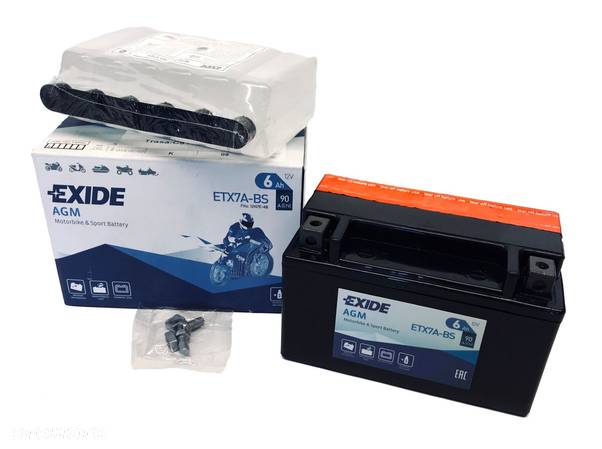 Akumulator Exide ETX7A-BS 6Ah 90A L+ MOŻLIWY DOWÓZ MONTAŻ - 3