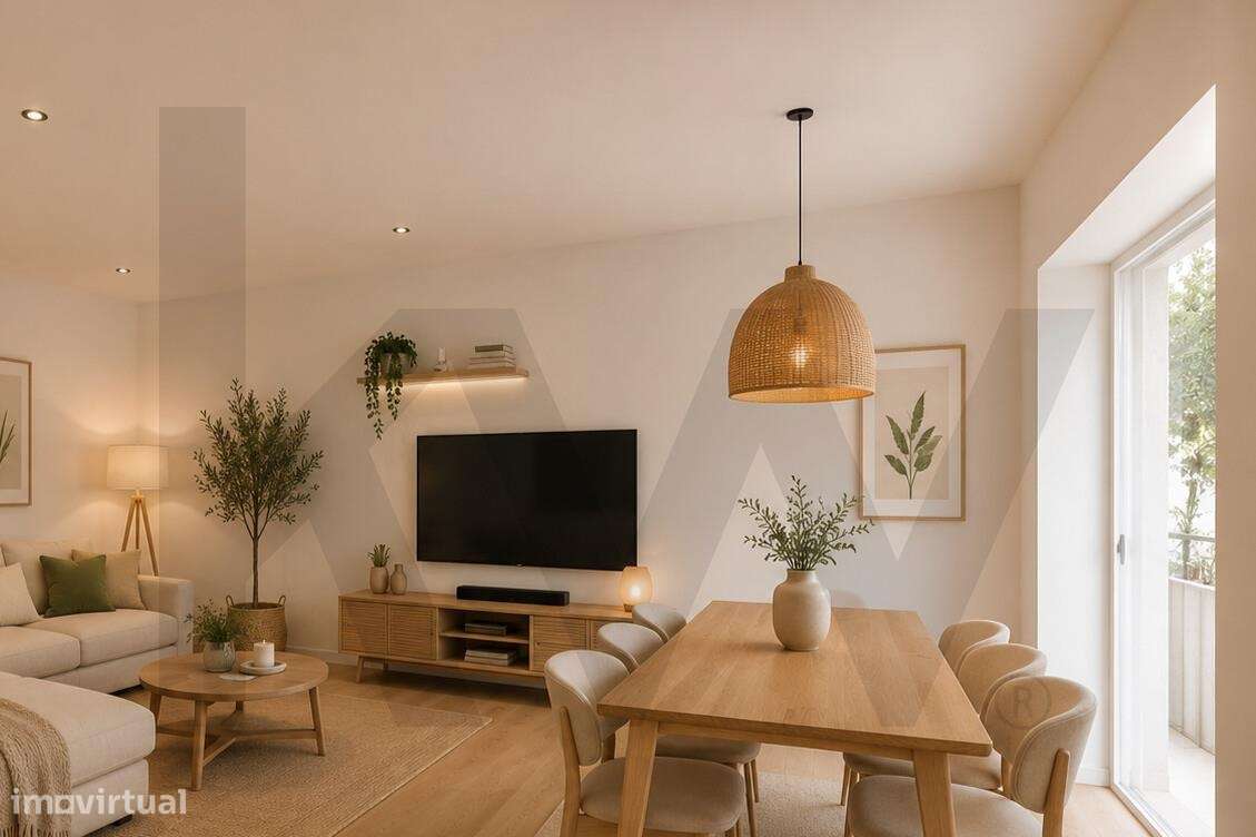 Apartamento T2 Totalmente Remodelado no centro de Monte Abraão – Confo-9
