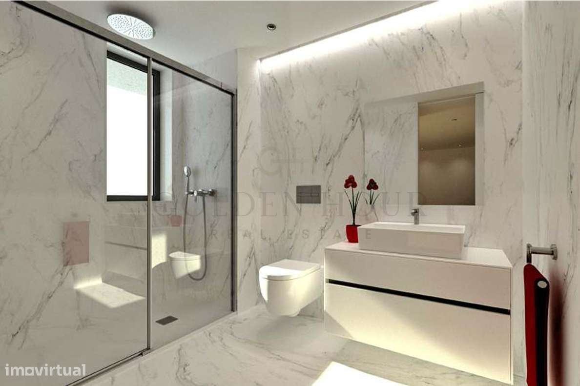 T2 de Luxo Gaia Smart Living | Tecnologia e Design por Golden Hour Rea - Grande imagem: 4/17