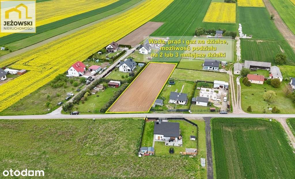 Szeroka działka 27 arów, media, Majdan Mętowski. - Pełny obrazek: 4/7