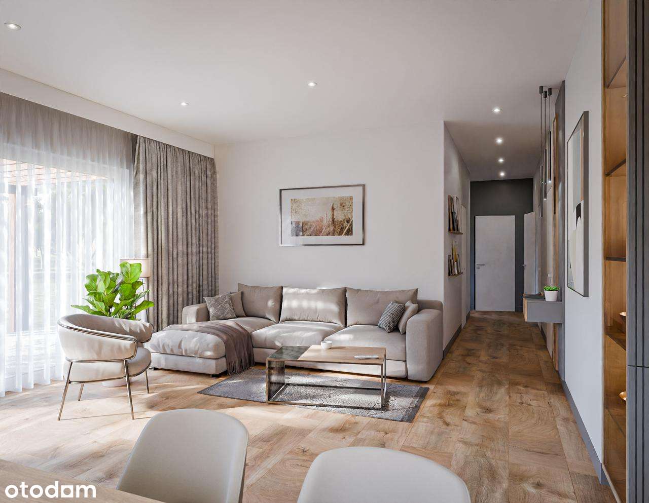 Nowoczesny dom parterowy w Klonówcu–trwała konstrukcja, stan zamknięty-11