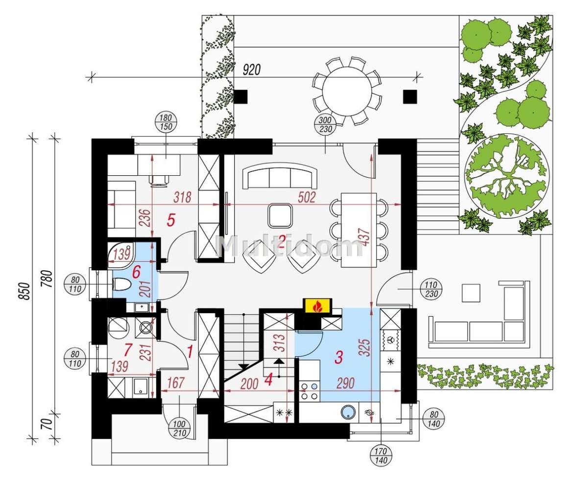 Dom, 103 m², Kopanka-8