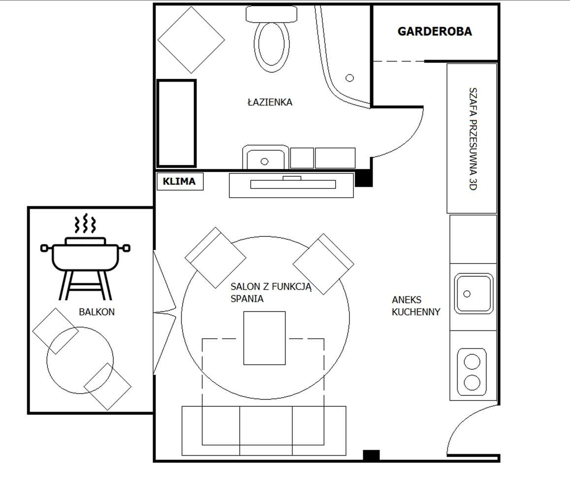 Wynajmę kawalerkę 32 m2 Prokocim Kraków