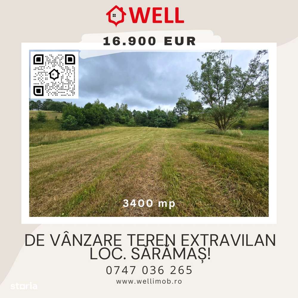 De vânzare teren extravilan loc. Sărămaș! - Imagine principală: 1/9