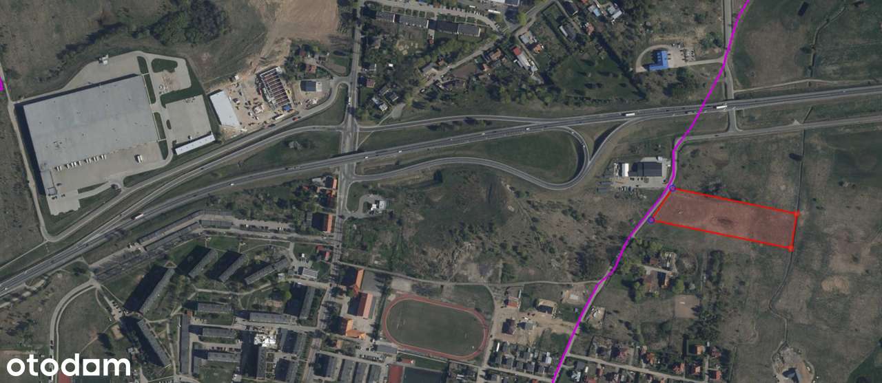 Działka inwestycyjna przy DK16 Barczewo - Pełny obrazek: 2/2