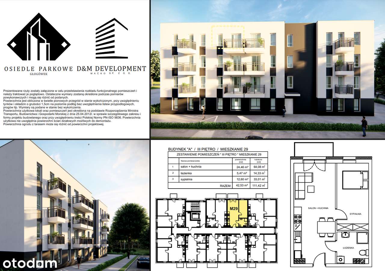 42,53m2 | 2.pok | Balkon | Specjalna Oferta! - Pełny obrazek: 2/9