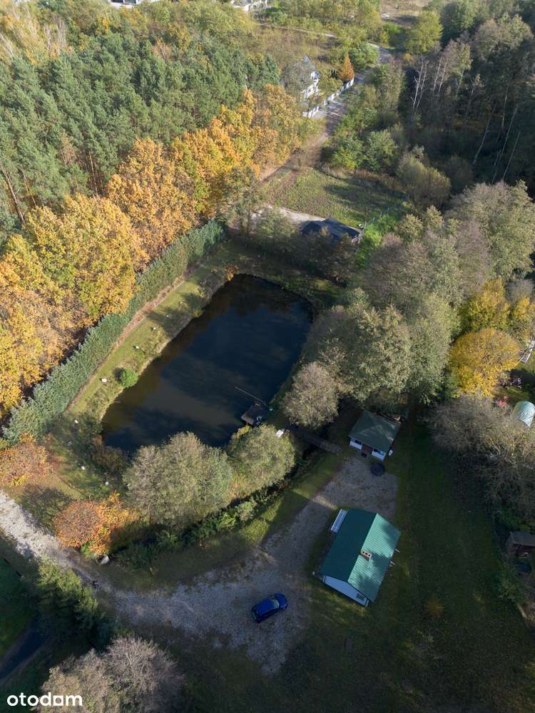 Urokliwe łowisko wędkarskie z domkiem!-0